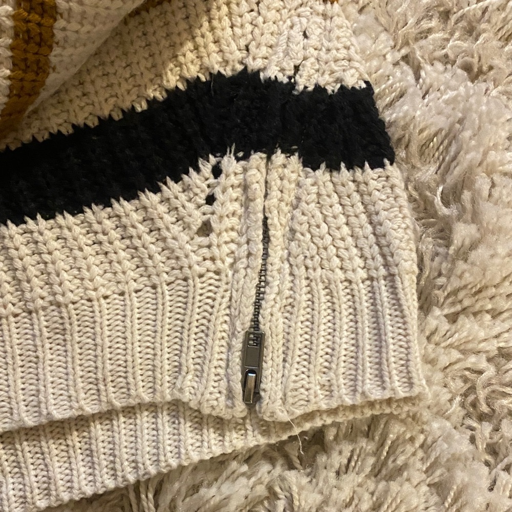 Pink Republic Multi-Striped Sweater - Black, Brown, Cream - Picture 4 of 4